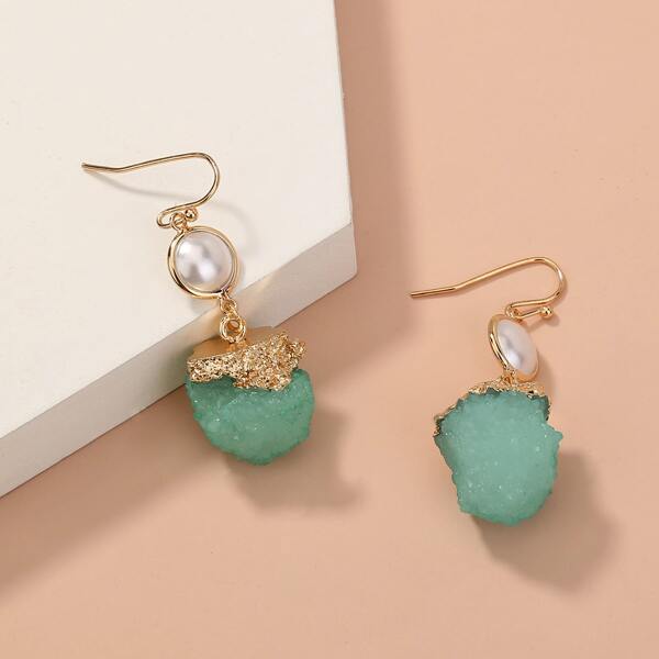 

Faux Pearl Decor Drop Earrings, Multicolor