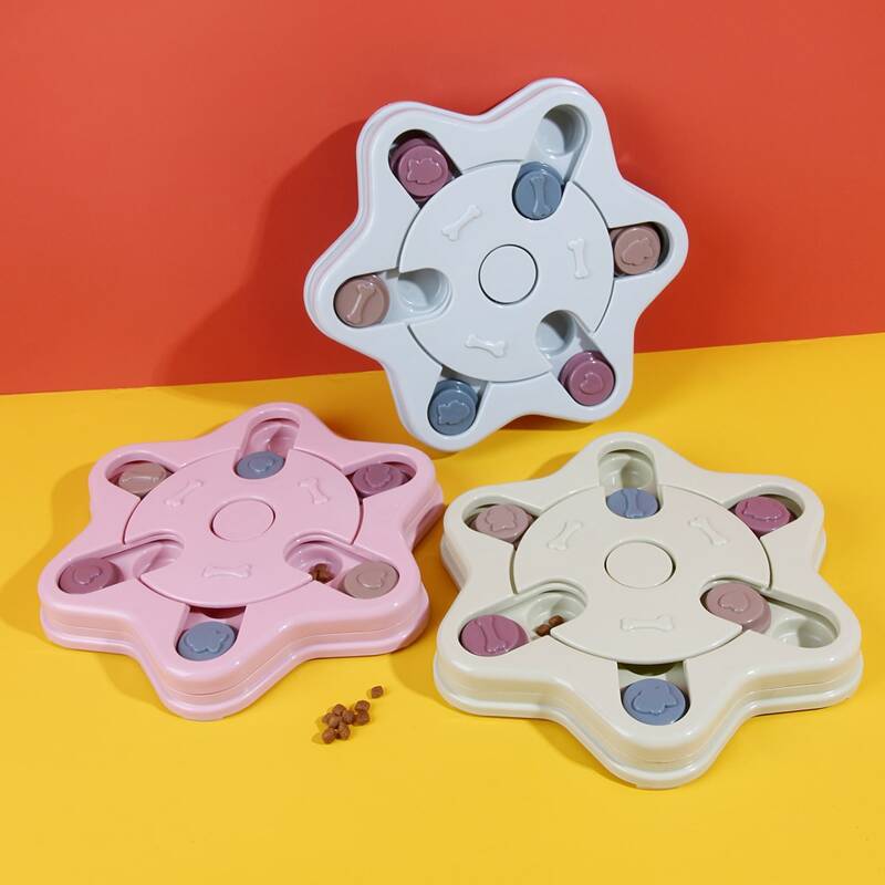 

1pc Random Color Pet Leaking Food Training Toy, Multicolor