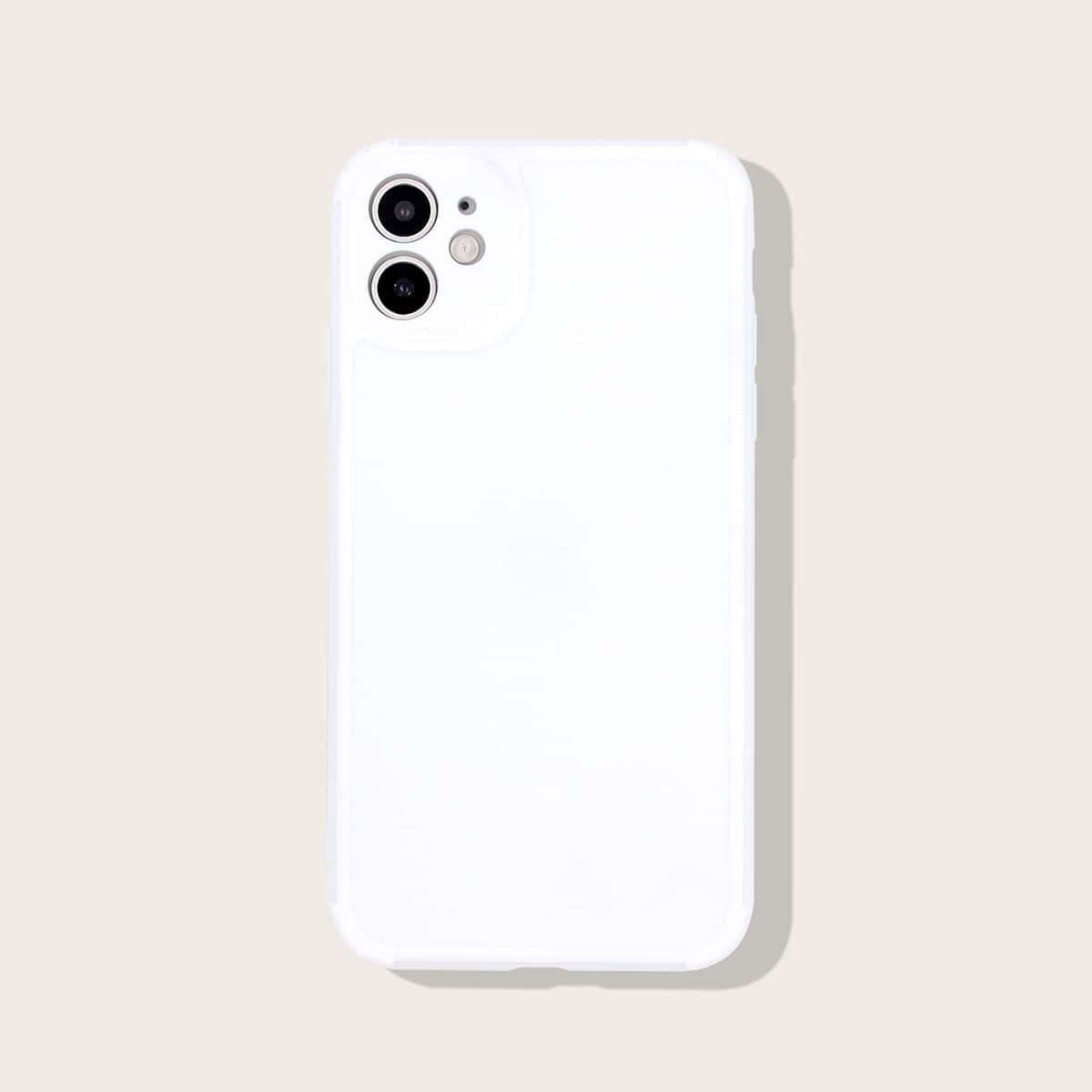 

Solid iPhone Case, White
