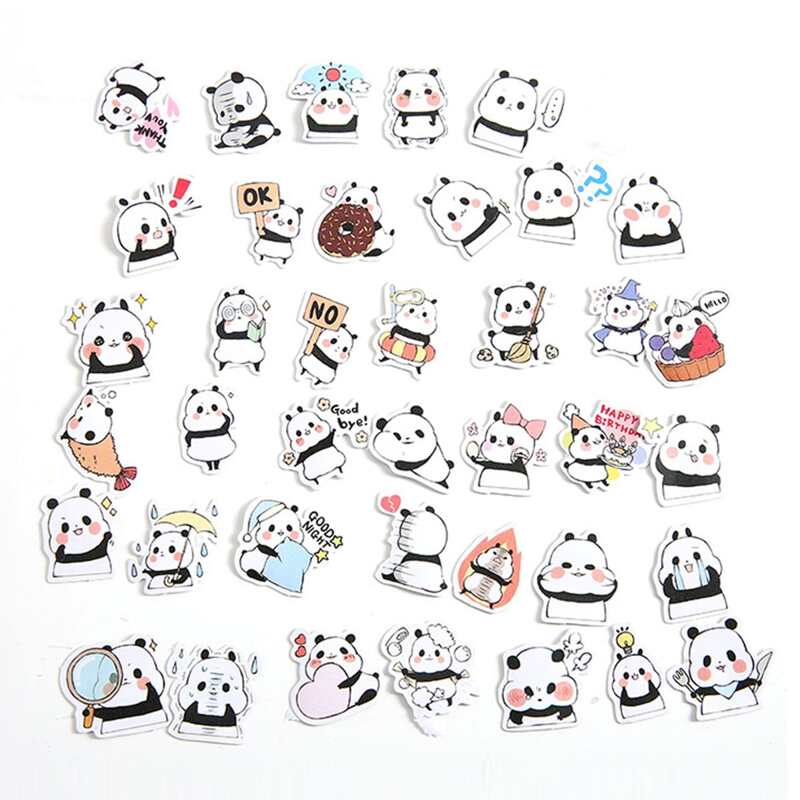 

39pcs Cartoon Animal Sticker, Multicolor