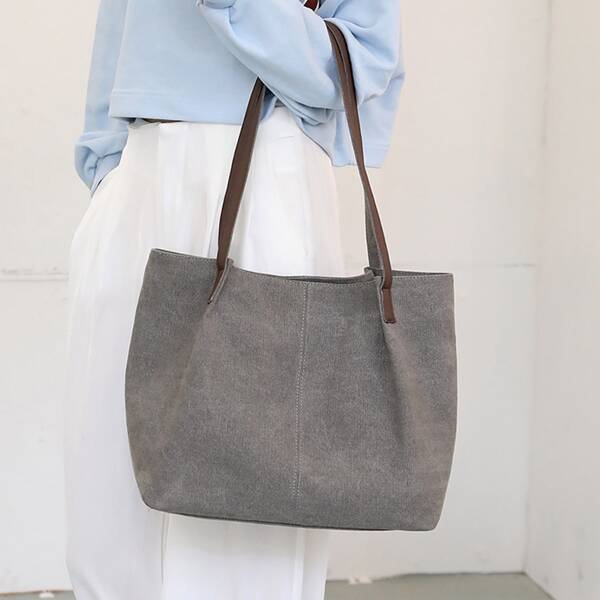 

Large Capacity Tote Bag, Grey