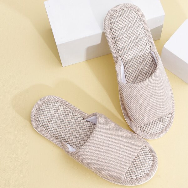 

Men Minimalist Open Toe Slippers, Khaki