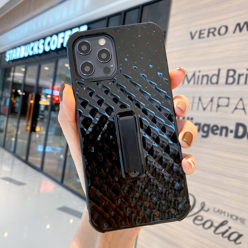 

Quilted iPhone Case, Black