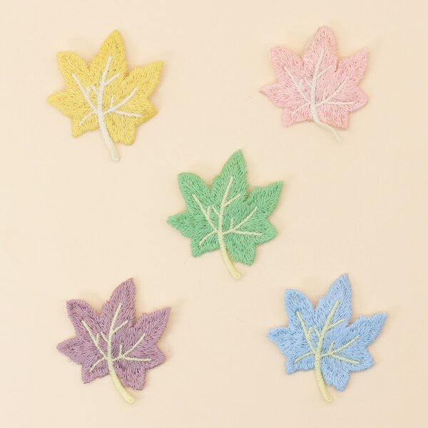 

5pcs Toddler Girls Leaf Design Hair Clip, Multicolor