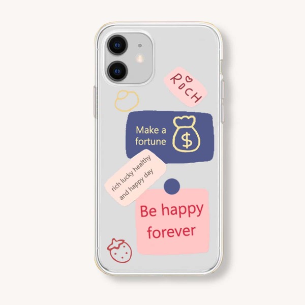 

Letter Graphic Clear iPhone Case