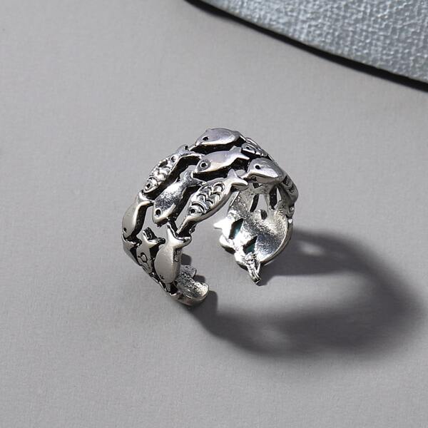 

Animal Decor Ring, Silver