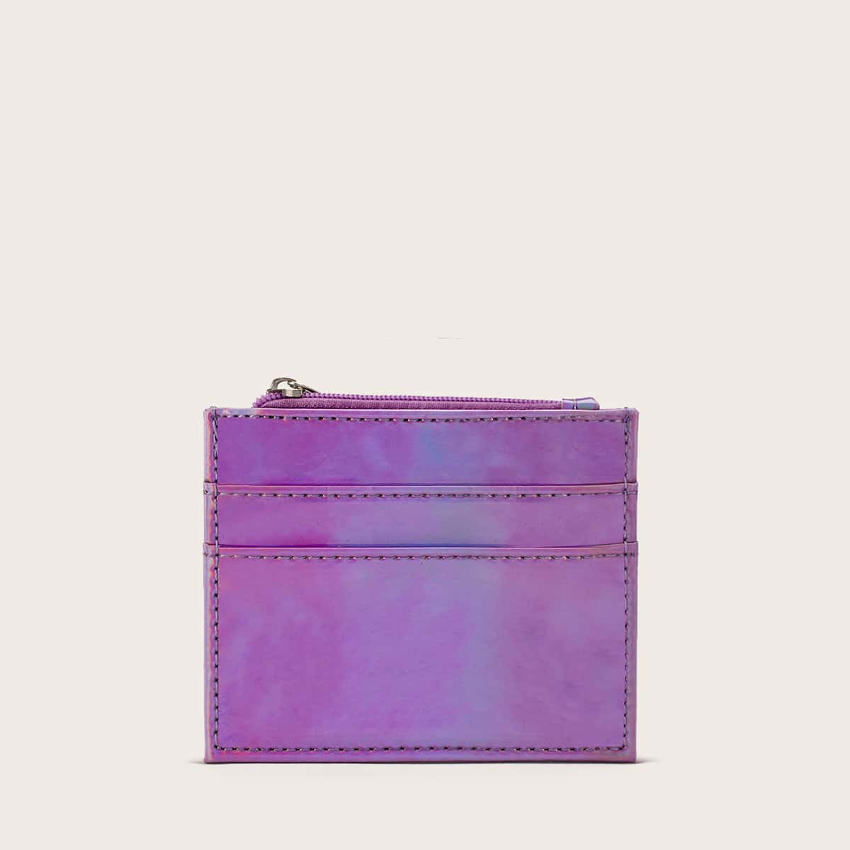 

Simple Zip Card Holder, Purple