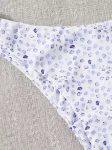 Ditsy Floral Underwire Bikini Set - Multicolor - View 3