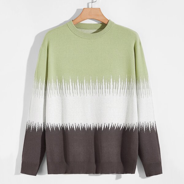 

Men Color Block Sweater, Multicolor