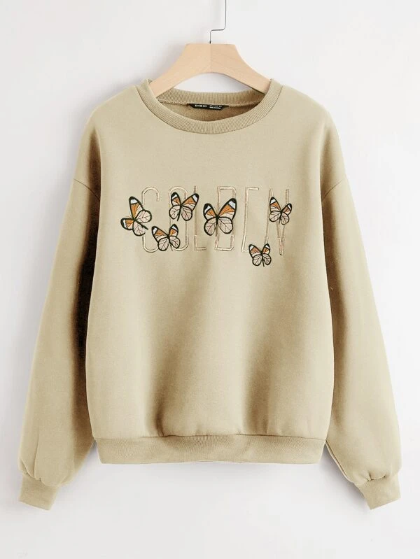 Golden sweatshirt shein Clearance