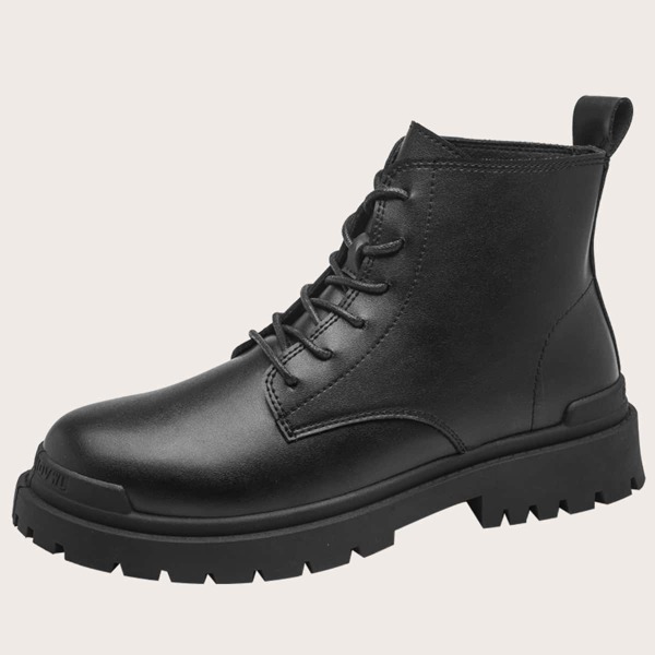 

Men Minimalist Combat Boots, Black