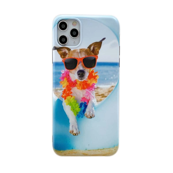 

Vacation Dog Pattern iPhone Case, Multicolor