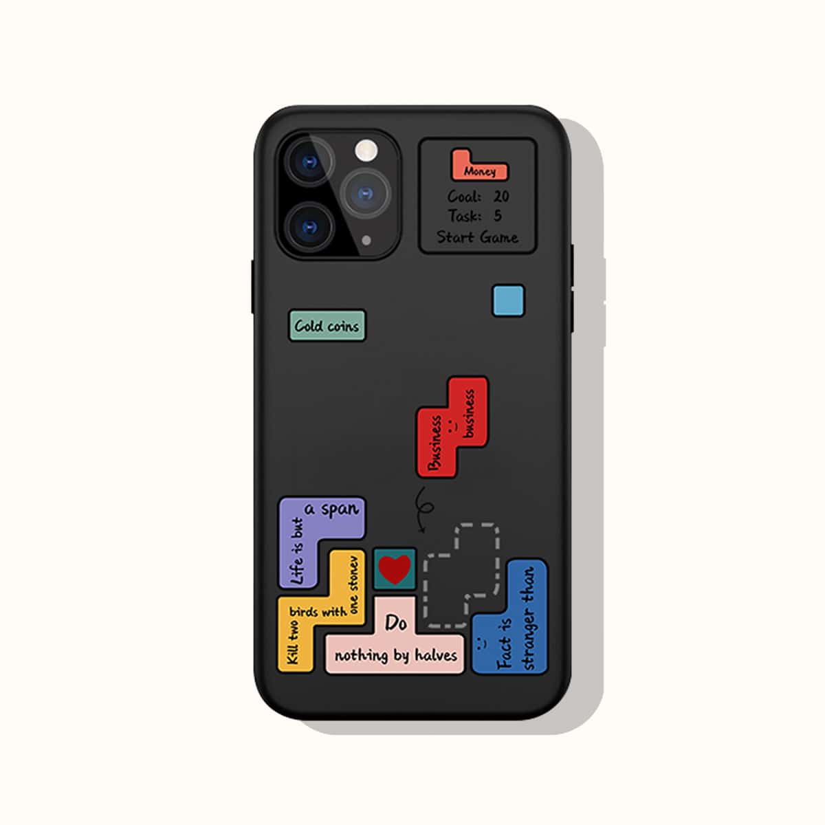 

Tetris Pattern Phone Case, Multicolor