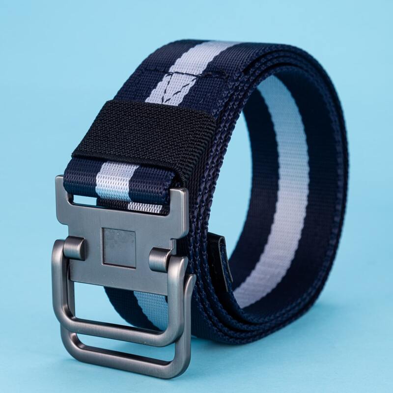 

Guys Striped Tape Belt, Navy blue