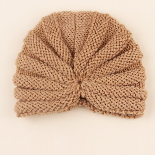 

Baby Solid Turban Hat, Coffee brown