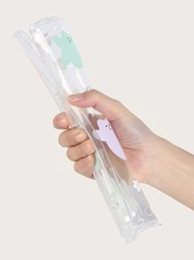 Cartoon Graphic Clear Case Compatible With iPad - Clear - View 3