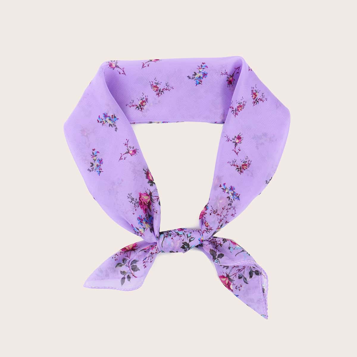 

Ditsy Floral Bandana, Lilac purple