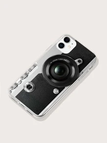 Camera Pattern Case Compatible With iPhone - Black - View 2