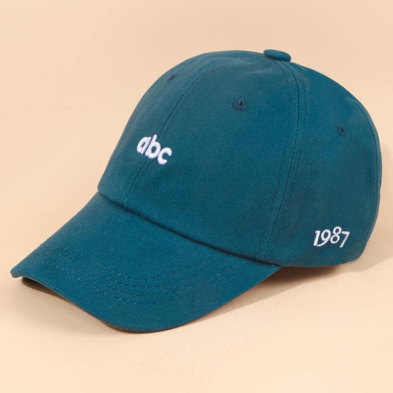 

Guys Letter Embroidery Baseball Cap, Green