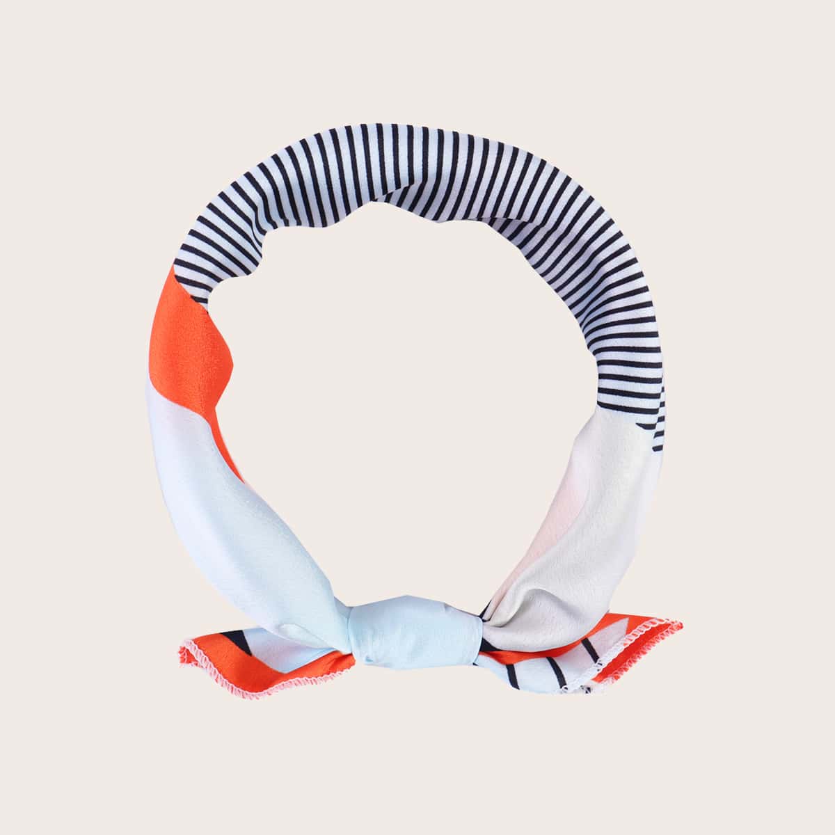 

Colorblock Striped Bandana, Multicolor