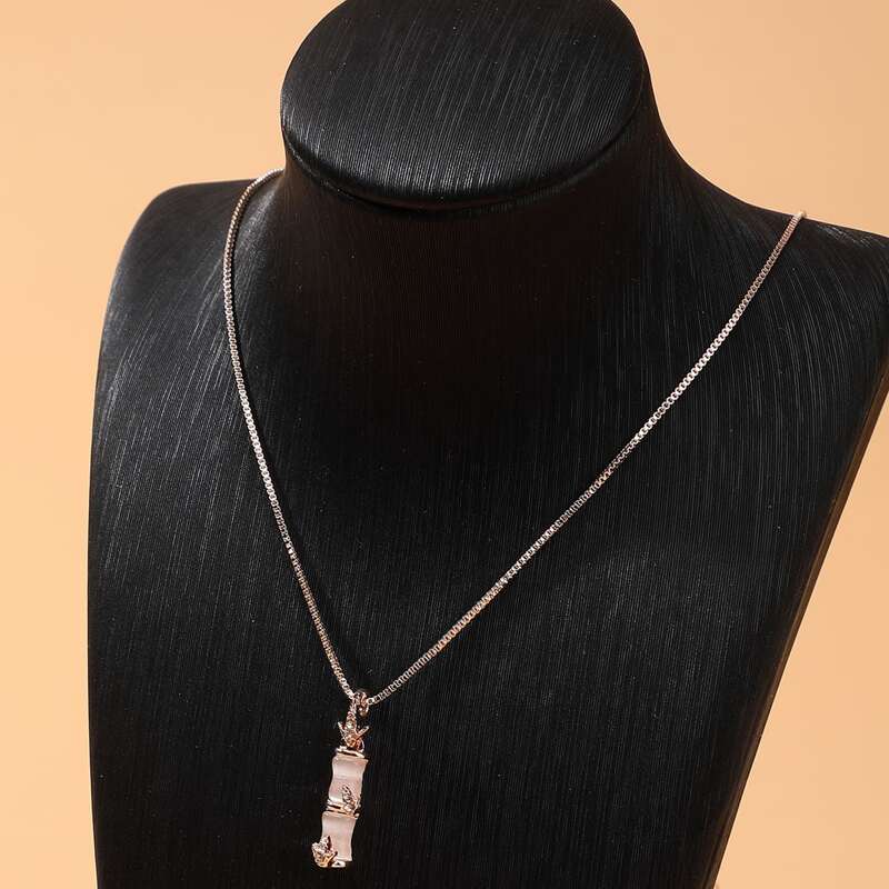 

Crystal Pendant Necklace, Rose gold