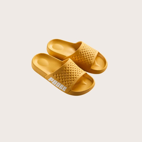 

Letter Graphic Hollow Out Slides, Yellow
