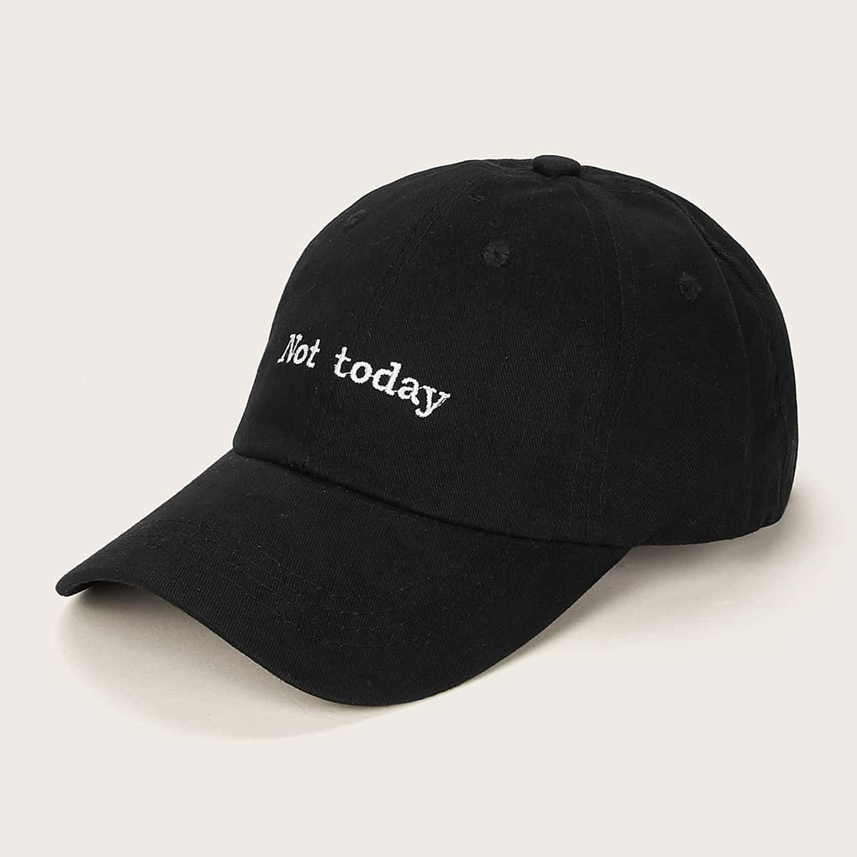 

Guys Letter Embroidery Baseball Cap, Black