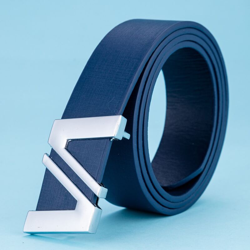 

Guys Letter Buckle Belt, Blue