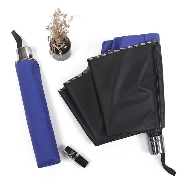 

1pc Plain Sunscreen Umbrella, Blue