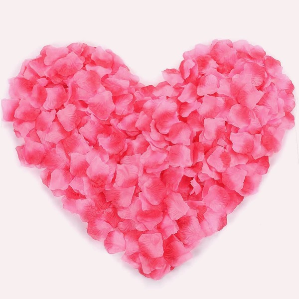 

1200pcs Artificial Petal Decoration, Multicolor