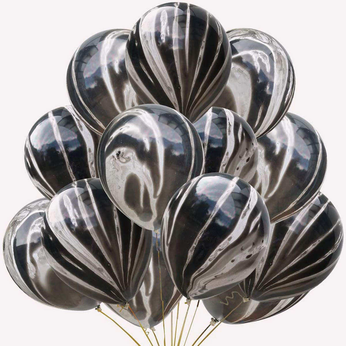 

10pcs Decorative Balloon Set, Black