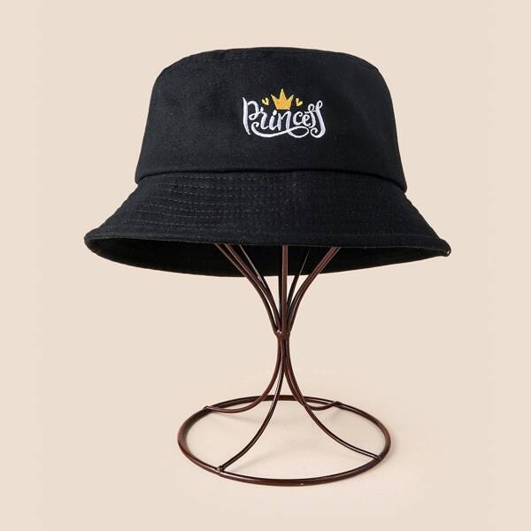 

Embroidery Detail Bucket Hat, Black