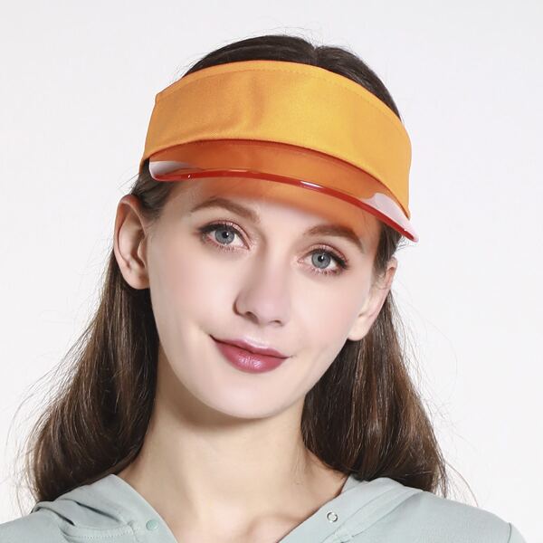 

Clear Brim Visor Hat, Orange