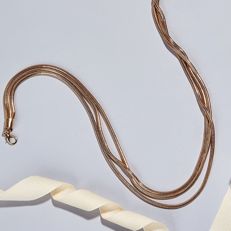

Minimalist Layered Necklace, Gold