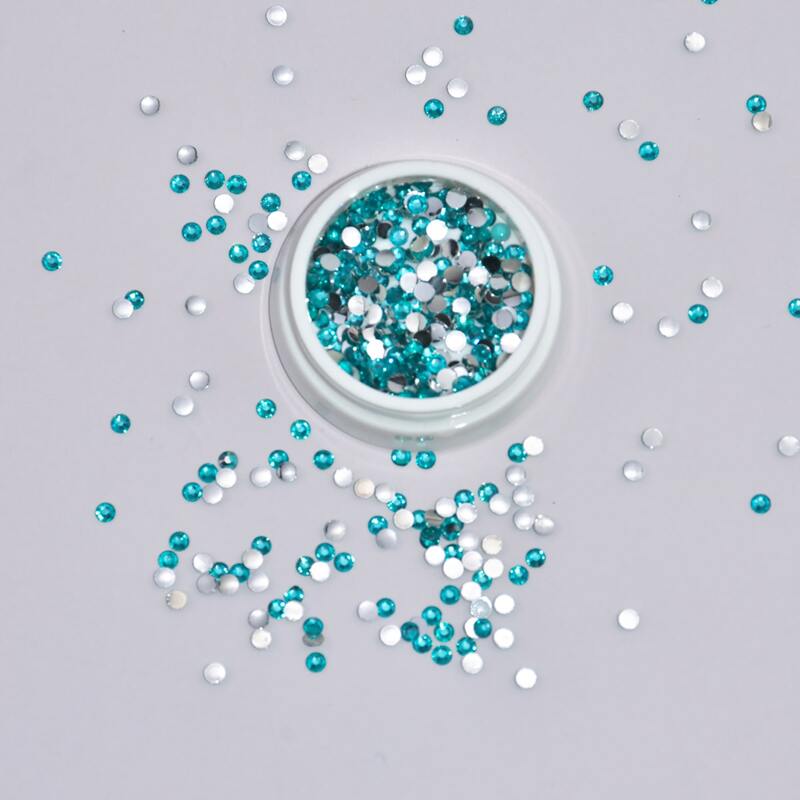 

1box Rhinestone Nail Art Decoration, Blue