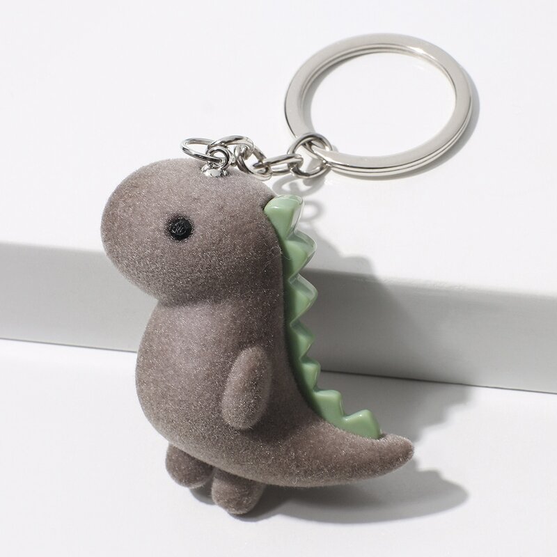 

Animal Charm Keychain, Brown