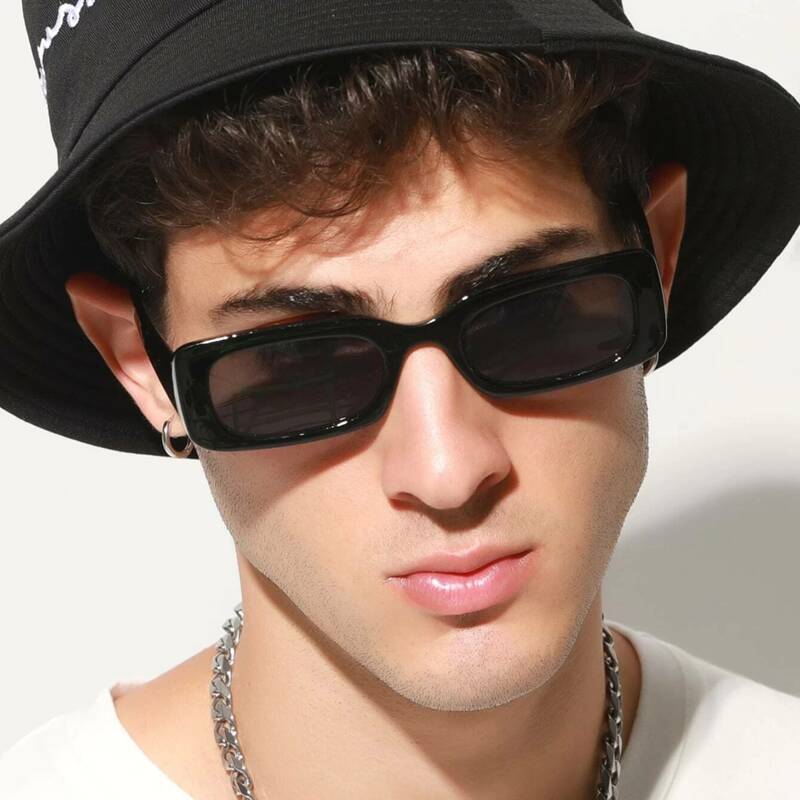 

Guys Square Sunglasses, Black