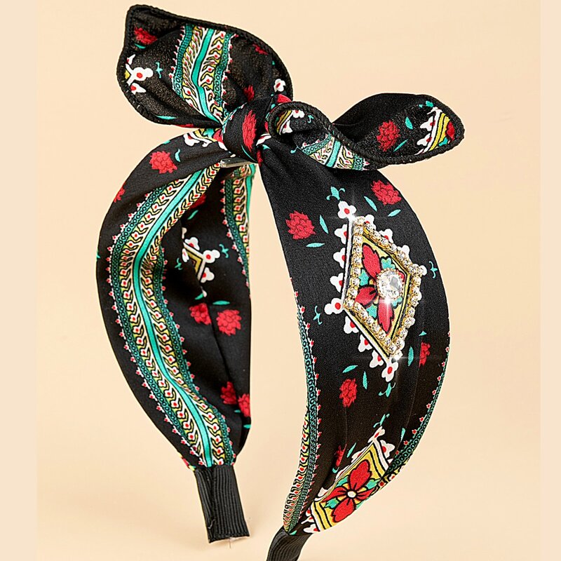 

Rhinestone Decor Knot Design Hair Hoop, Multicolor