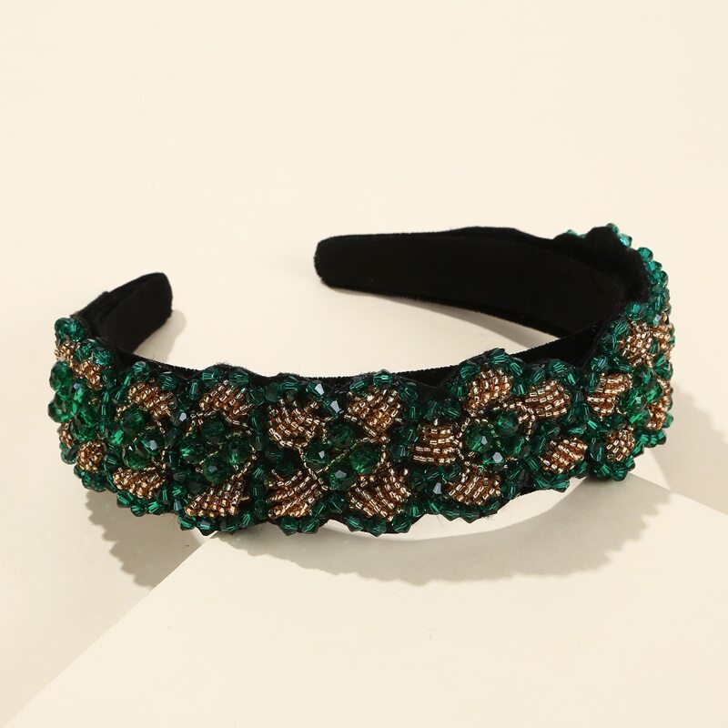 

Crystal Beaded Hair Hoop, Multicolor
