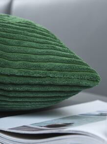 Vỏ đệm màu rắn không có chất làm đầy - màu xanh lá - Xem 3