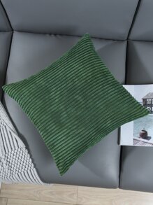 Vỏ đệm màu rắn không có chất làm đầy - màu xanh lá - Xem 5