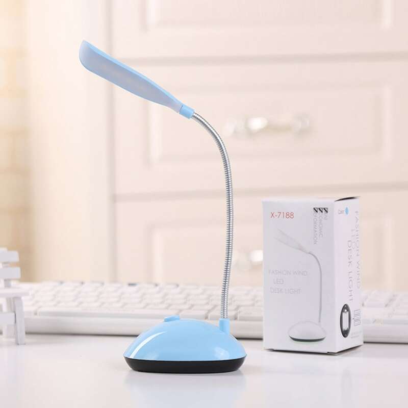 

1pc Simple Adjustable Table Lamp, Blue