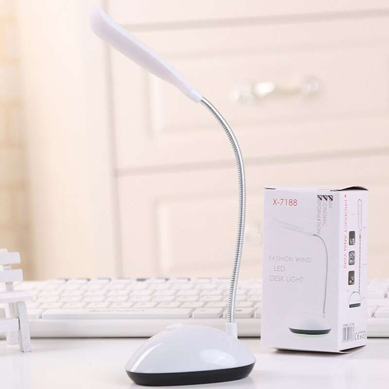 

1pc Simple Adjustable Table Lamp, White
