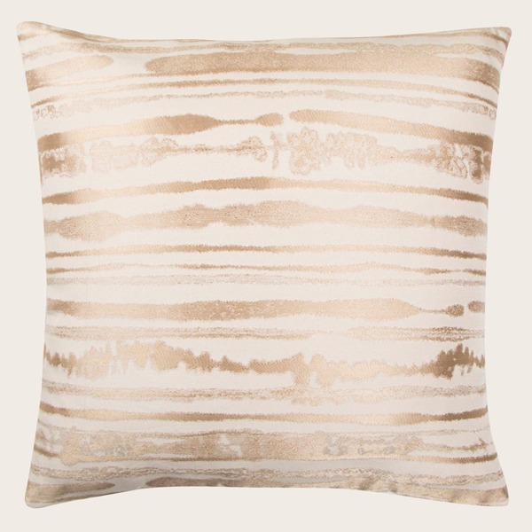 

Stripe Pattern Cushion Cover Without Filler, Khaki