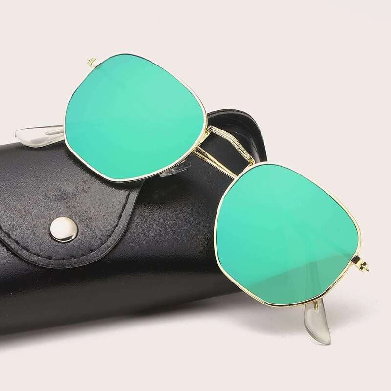 

Guys Flash Lens Sunglasses, Mint green