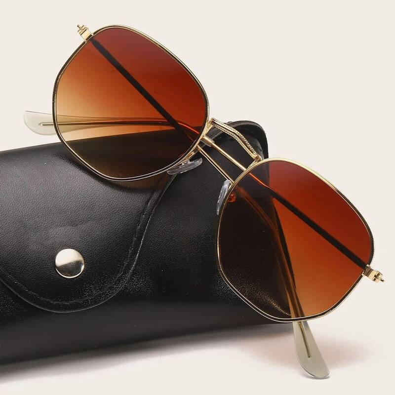 

Guys Metal Frame Sunglasses, Brown