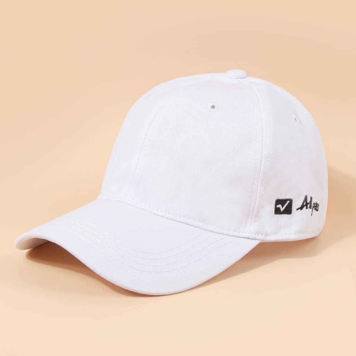 

Guys Letter Graphic Baseball Cap, White
