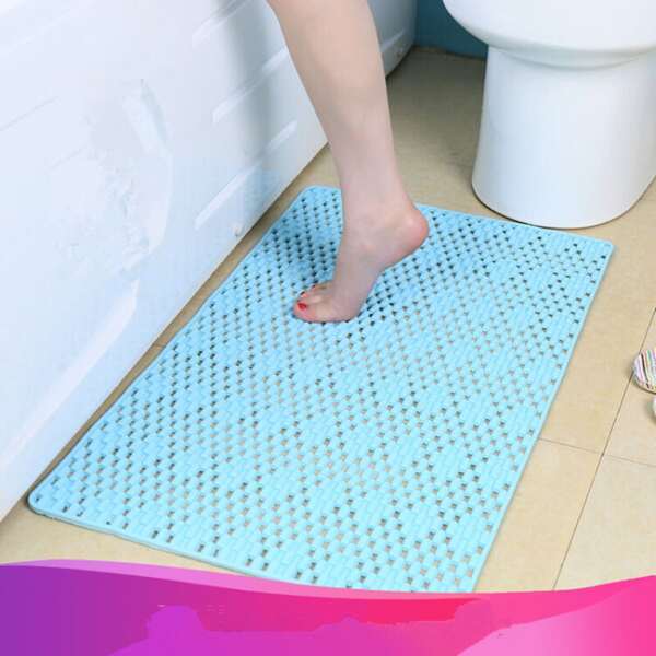 

1pc Anti-slip Bathroom Mat, Blue
