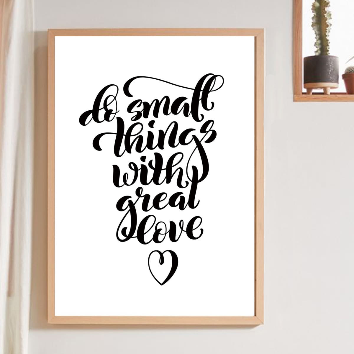 

Slogan Graphic Wall Painting Without Frame, White