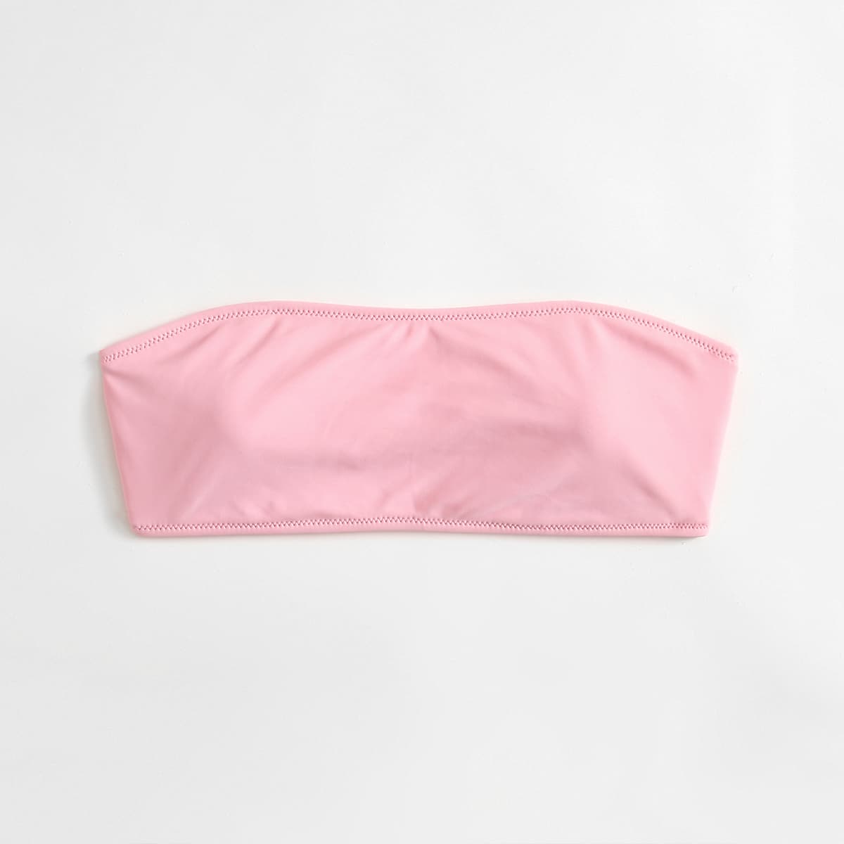 

Strapless Bikini Top, Pastel baby pink